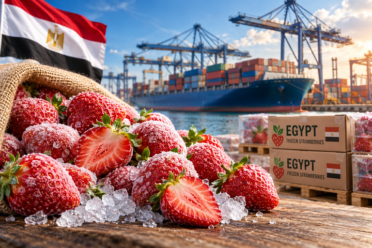 frozen strawberries exports from Egypt